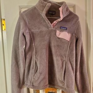 Patagonia Lilac Quarter Button Fleece